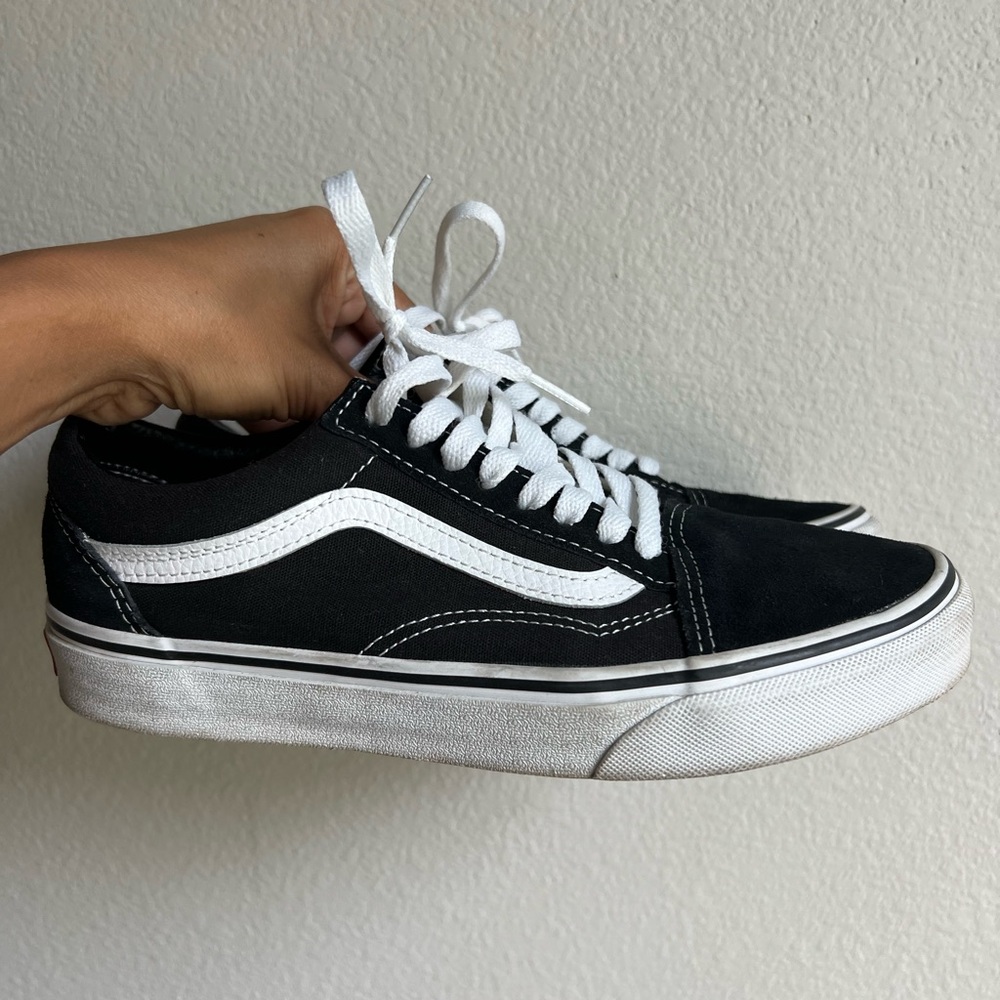 Vans Suede Black and White Sneakers - Picture 5 of 7